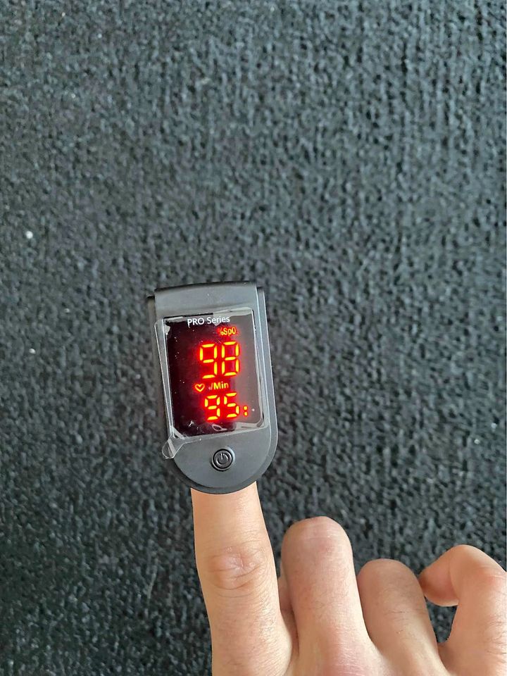 Finger Pulse Oximeter with 98% reading