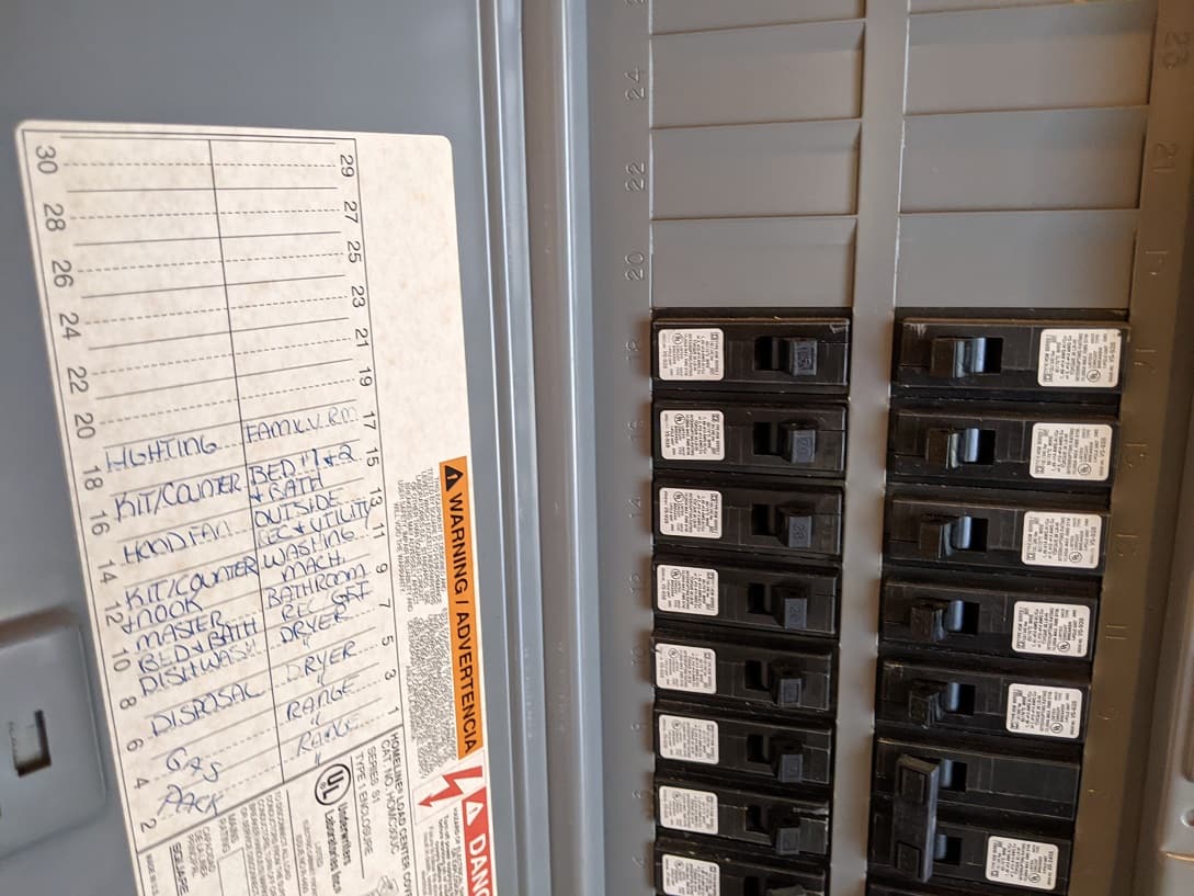 inside a main breaker